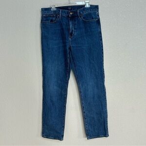 J.Crew Flex Men’s Relaxed Fit Straight Leg Jeans 32 Medium Wash Blue Denim